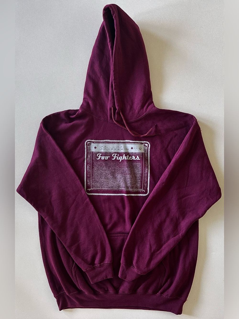 Foo Fighters Graphic Tour Hoodie Maroon Men’s Medium